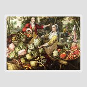 Details about   Joachim Beuckelaer The Four Elements Earth Art Print Framed 12x16